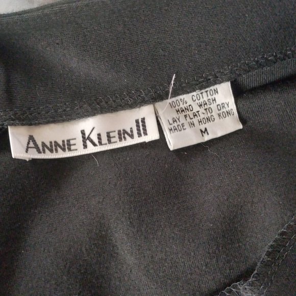 Anne Klein II Vintage Black Sleeveless Top and Skirt Set | Sizes M/12 - Picture 6 of 6